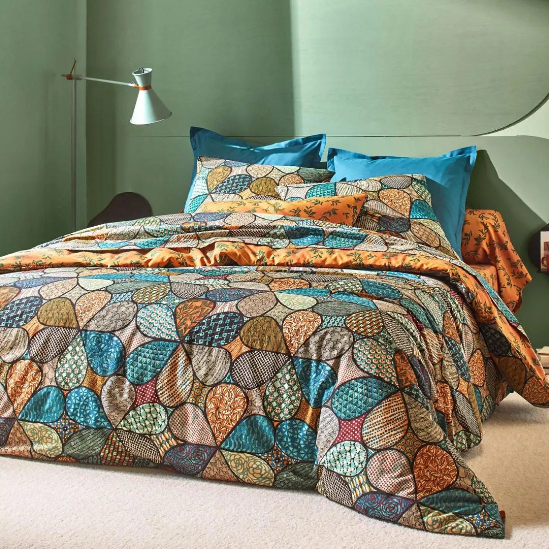 Housse de couette motif vintage rétro DR MAGDA