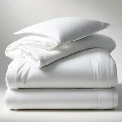 Housse de couette percale de coton TERTIO® - Blanc