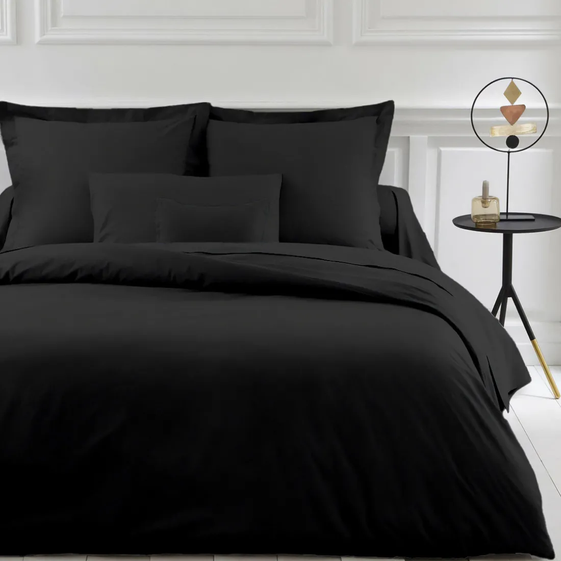 Housse de couette polycoton TERTIO® - Noir