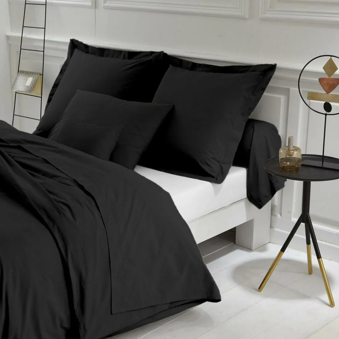 Housse de couette polycoton TERTIO® - Noir