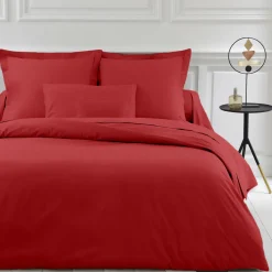 Housse de couette polycoton TERTIO® - Rouge Carmin