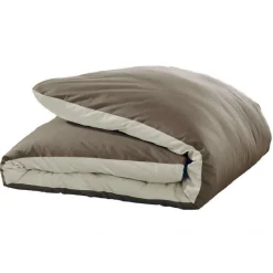 Housse de couette polycoton TERTIO® - Lin/Taupe