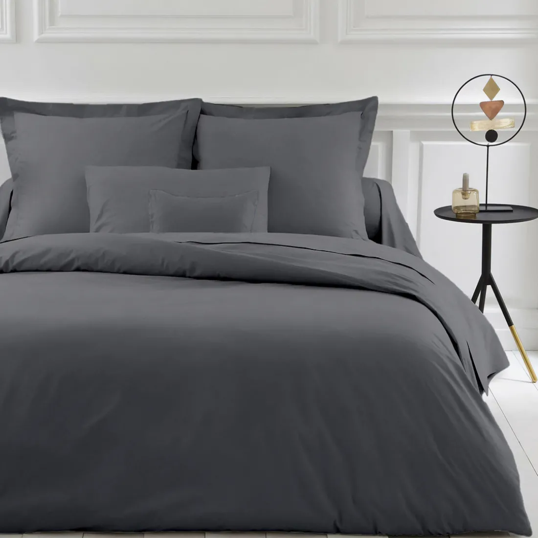Housse de couette polycoton TERTIO® - Anthracite