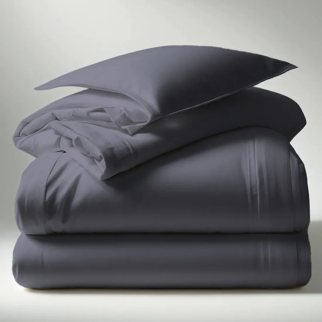 Housse de couette polycoton TERTIO® - Anthracite