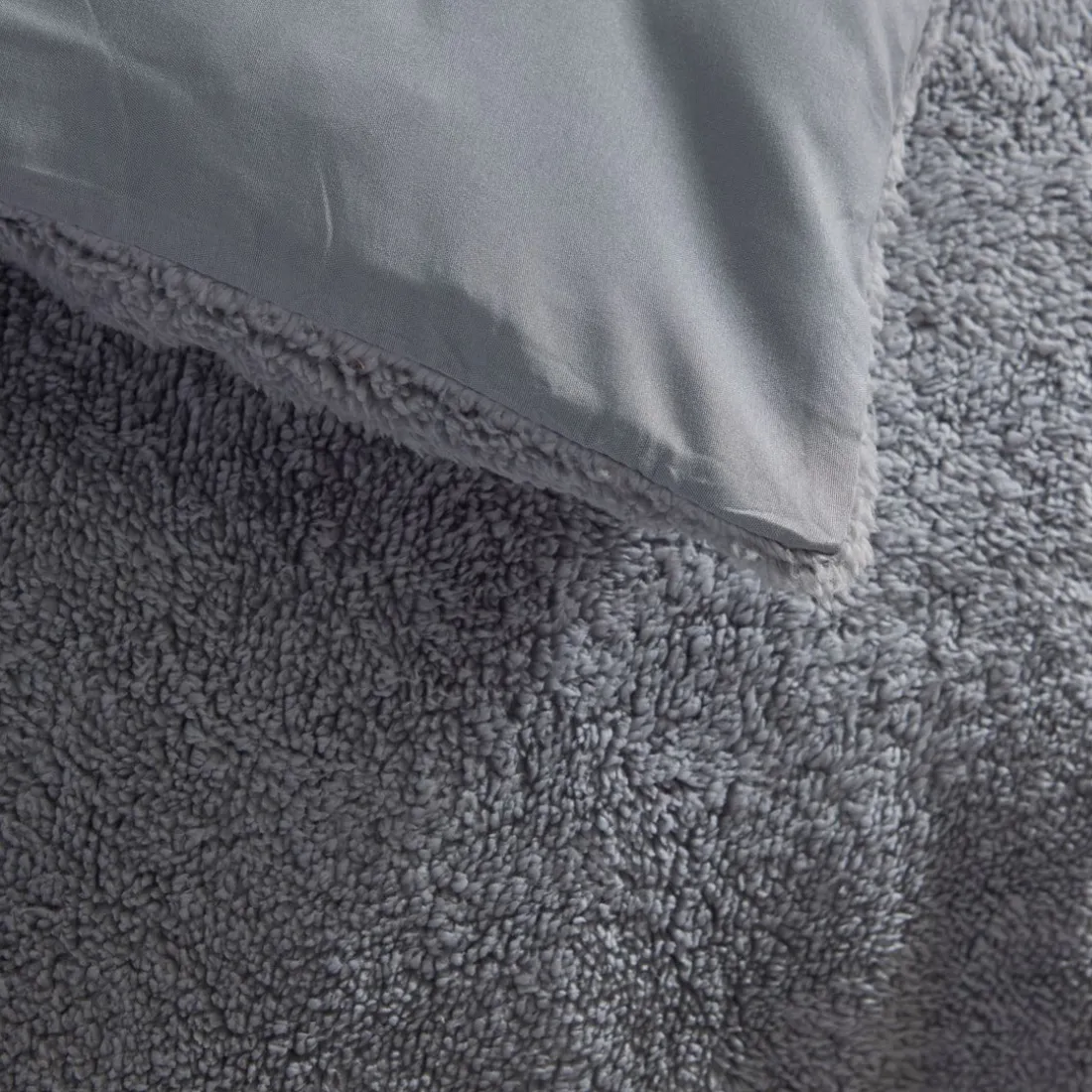 Housse de couette Polyester TEDDY BIEN AU CHAUD Acier