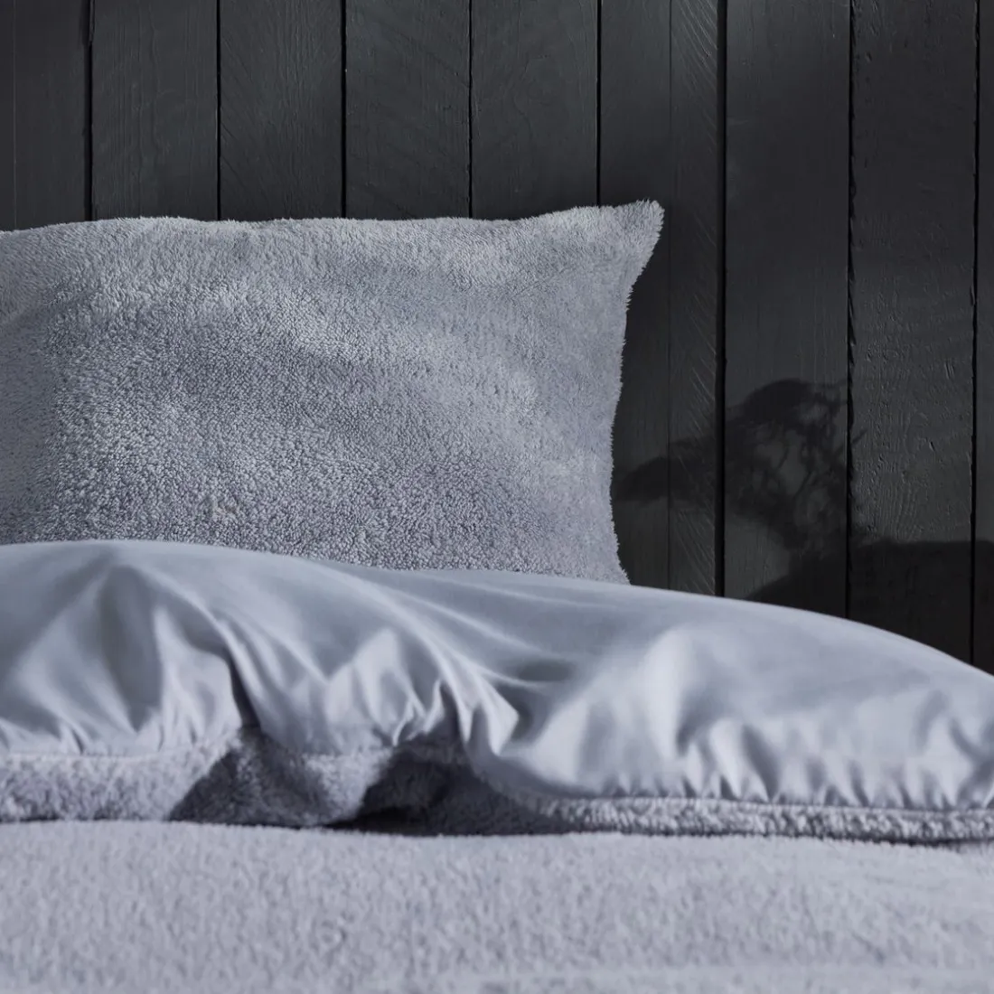 Housse de couette Polyester TEDDY BIEN AU CHAUD Acier