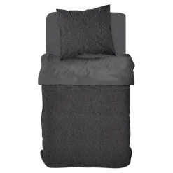 Housse de couette Polyester TEDDY BIEN AU CHAUD Fusain