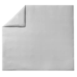 Housse de couette unie en coton lavé, Made in France, SOFT LINE, gris mastic