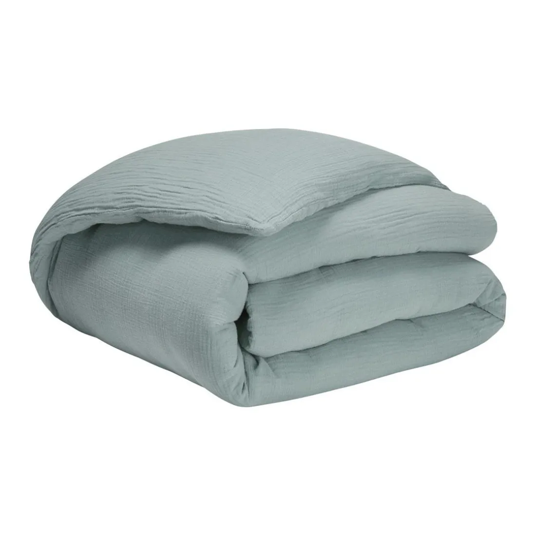 Housse de couette unie en gaze de coton 140x200cm, Tendresse, Essix