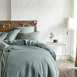 Housse de couette unie en gaze de coton 140x200cm, Tendresse, Essix