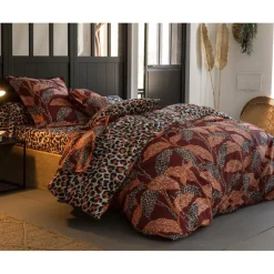 Housse de couette 140x200 FELIDE multicolore en coton