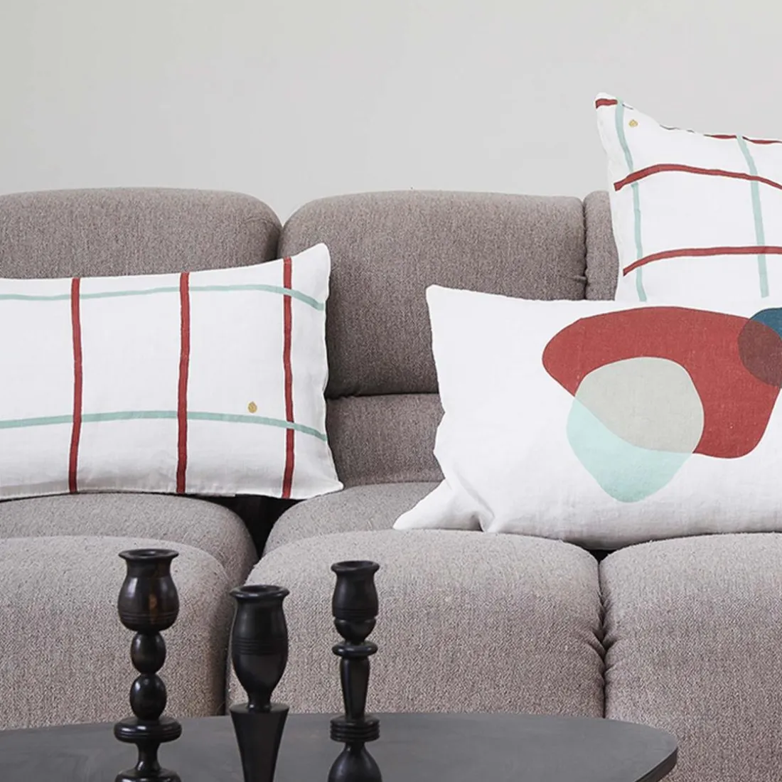 Housse de coussin CARL Caramel