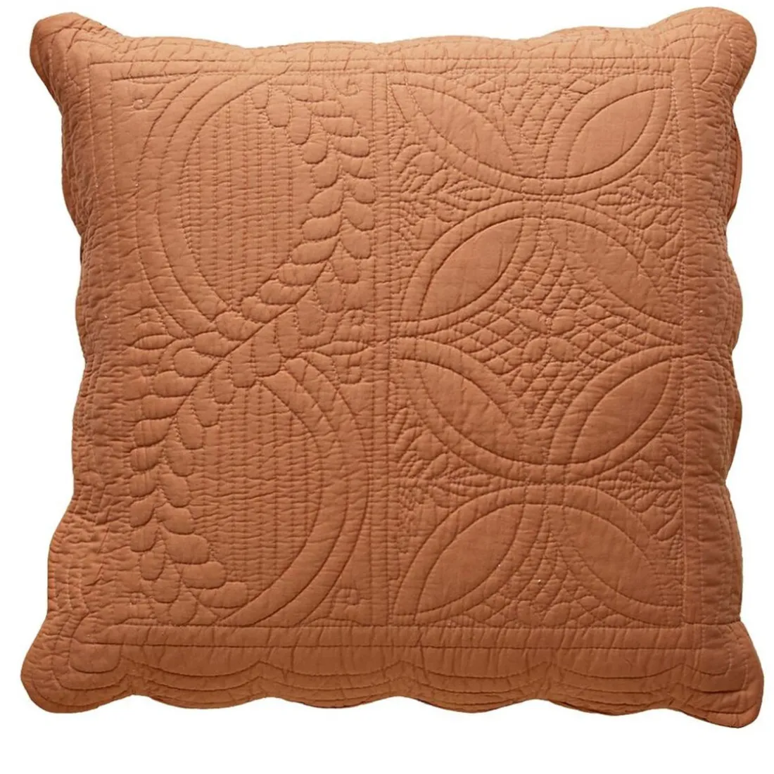 Housse d'oreiller BAILLARGUES caramel en coton