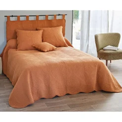 Housse d'oreiller BAILLARGUES caramel en coton