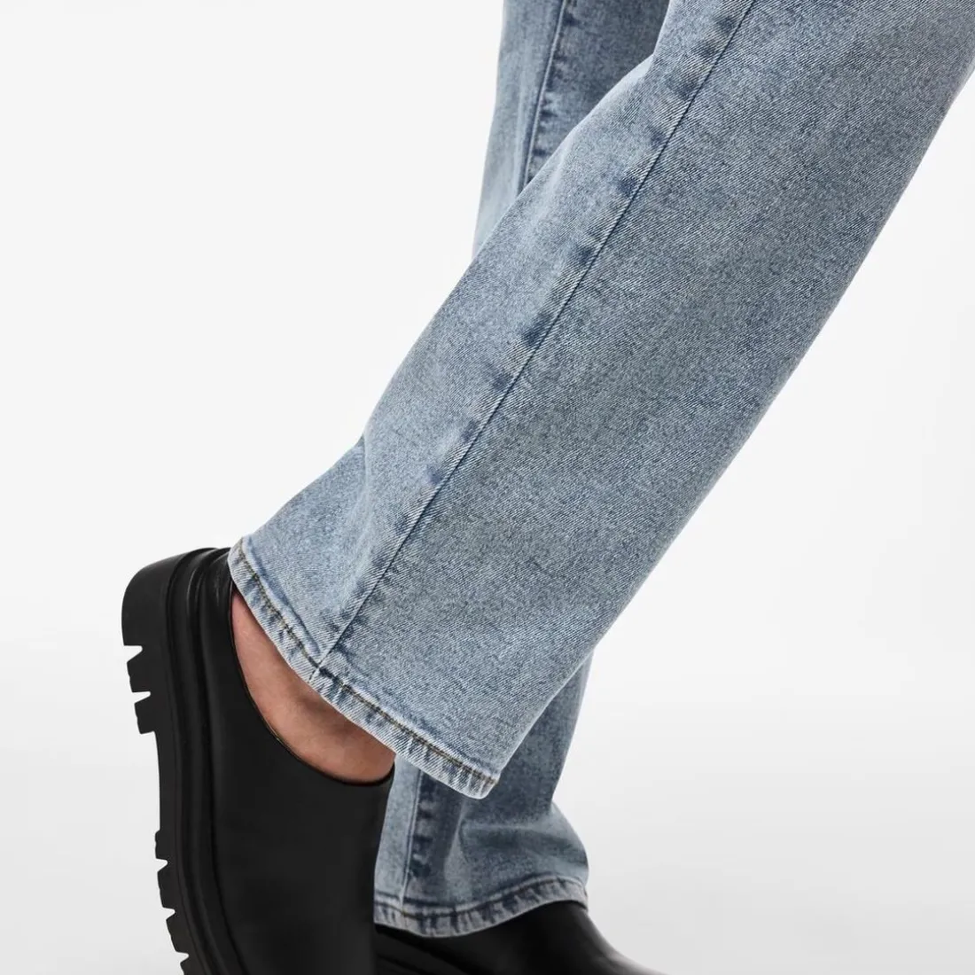 Jean droit bleu denim Kelly