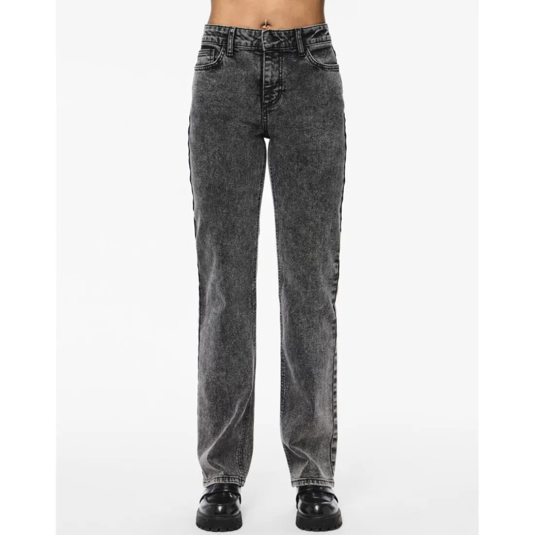 Jean droit Dg202 Kelly gris en coton Lane