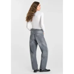 jean droit gris Zara