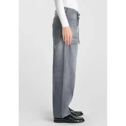 jean droit gris Zara