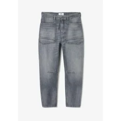 jean droit gris Zara