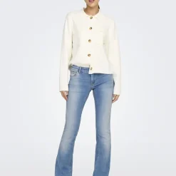 Jean flare Blush bleu en coton Sofia