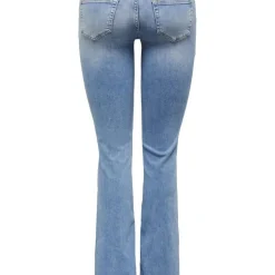 Jean flare Blush bleu en coton Sofia