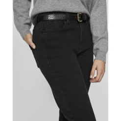 Jean flare Lbd Osc Betty noir en coton Xia
