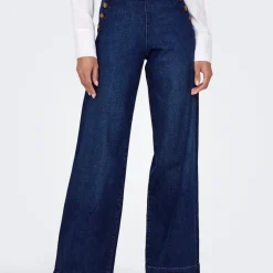 Jean Flare ONLMADISON - Bleu en coton Wynn