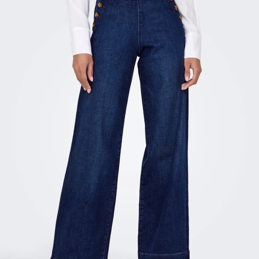 Jean Flare ONLMADISON - Bleu en coton Wynn