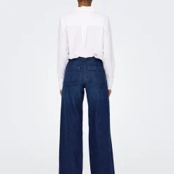 Jean Flare ONLMADISON - Bleu en coton Wynn