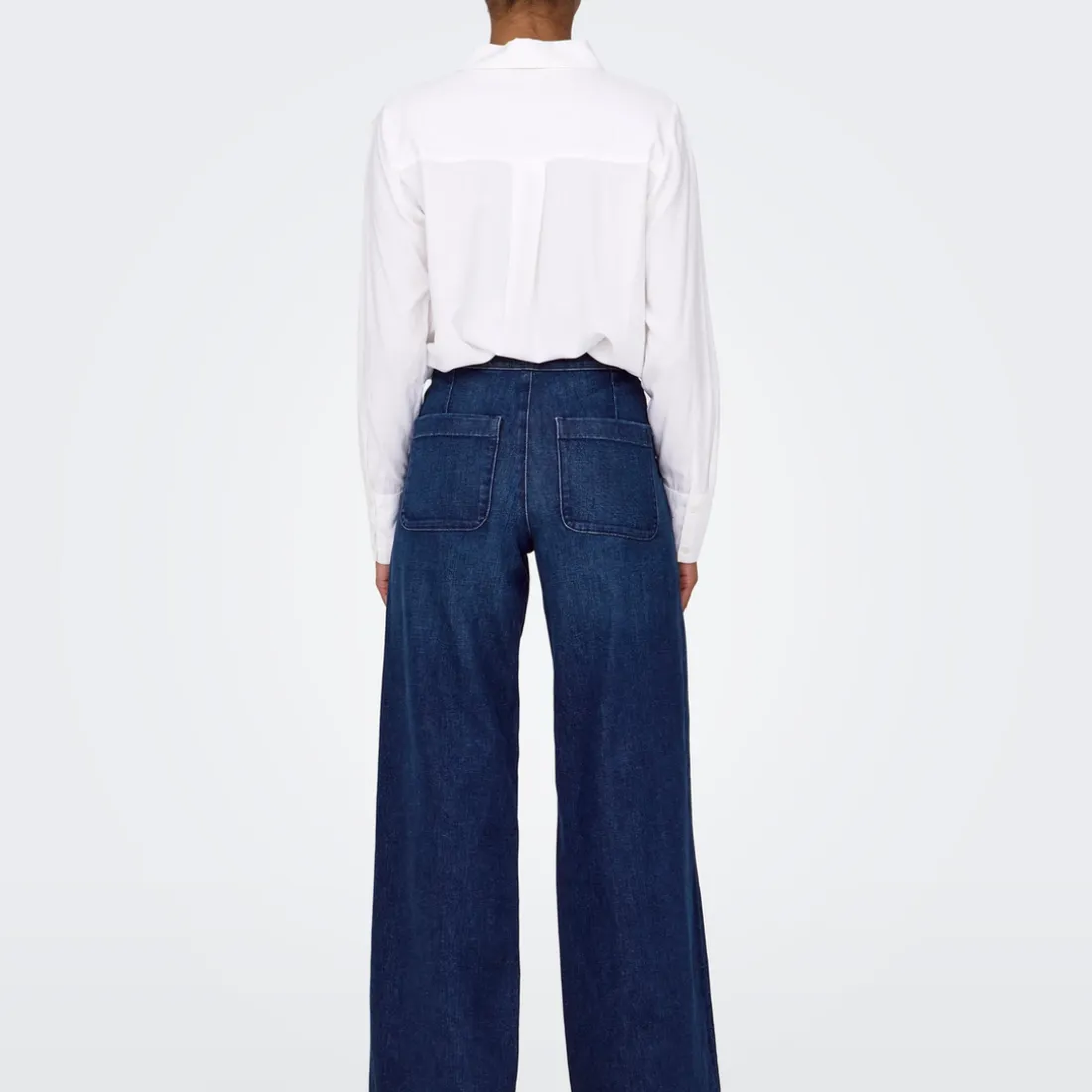 Jean Flare ONLMADISON - Bleu en coton Wynn