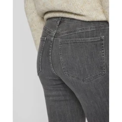Jean flare Osc01 Betty gris en coton Skye