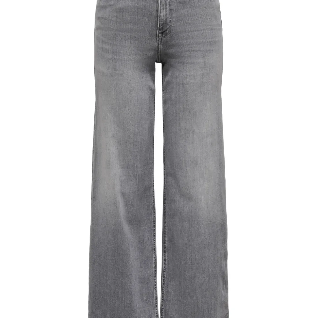 Jean Flare Taille haute ONLMADISON - Gris en coton Molly