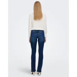Jean flared bleu en coton Vera