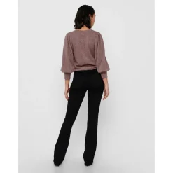 Jean flared noir en coton Yule