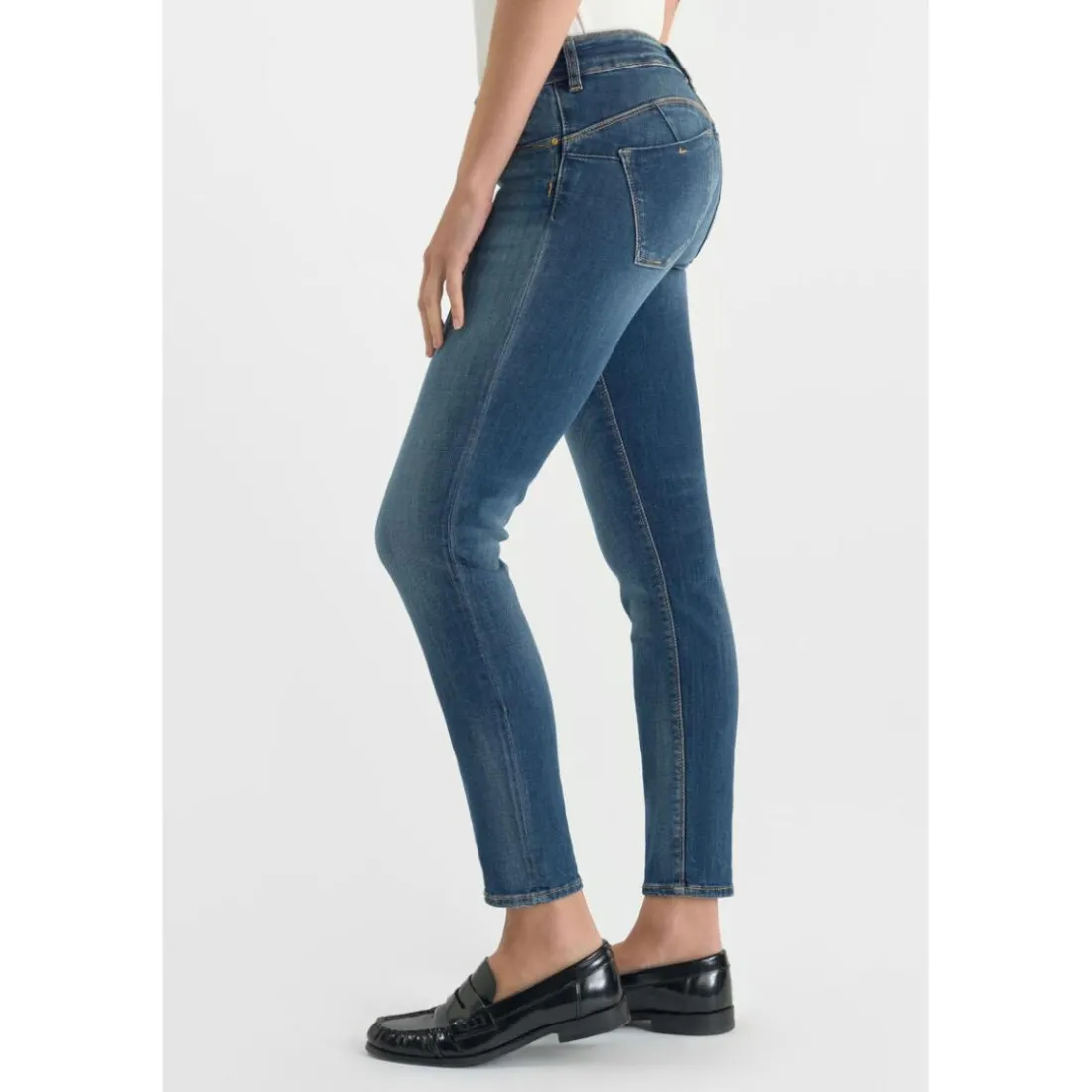 Jean push up Pulp Slim bleu en coton Aria