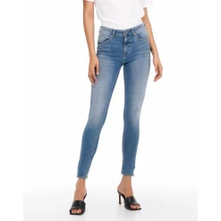 Jean skinny bleu en coton Lily