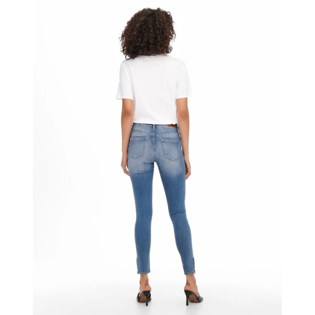Jean skinny bleu en coton Lily