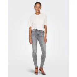 Jean skinny gris en coton Jade