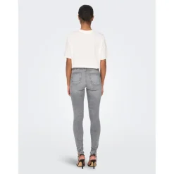 Jean skinny gris en coton Jade