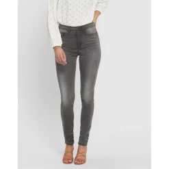 Jean skinny gris en coton Kali