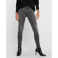 Jean skinny gris en coton Léa
