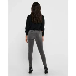 Jean skinny gris en coton Léa