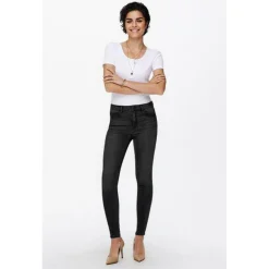 Jean skinny noir en coton Gwen