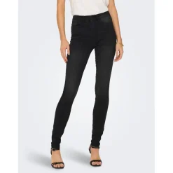 Jean skinny noir en coton Ida