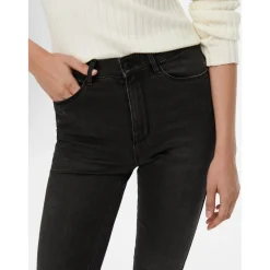 Jean skinny noir en coton Ida