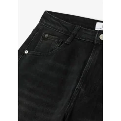 Jeans 400/28 regular loose Bonnie taille haute noir N°1 en coton Fern