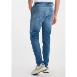 Jeans 900/03 tapered arqué Alost bleu N°1 en coton Ante