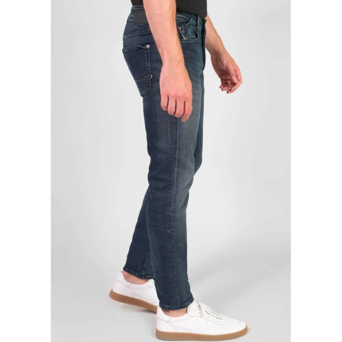Jeans ajusté 600/17, longueur 34 bleu Karl en coton