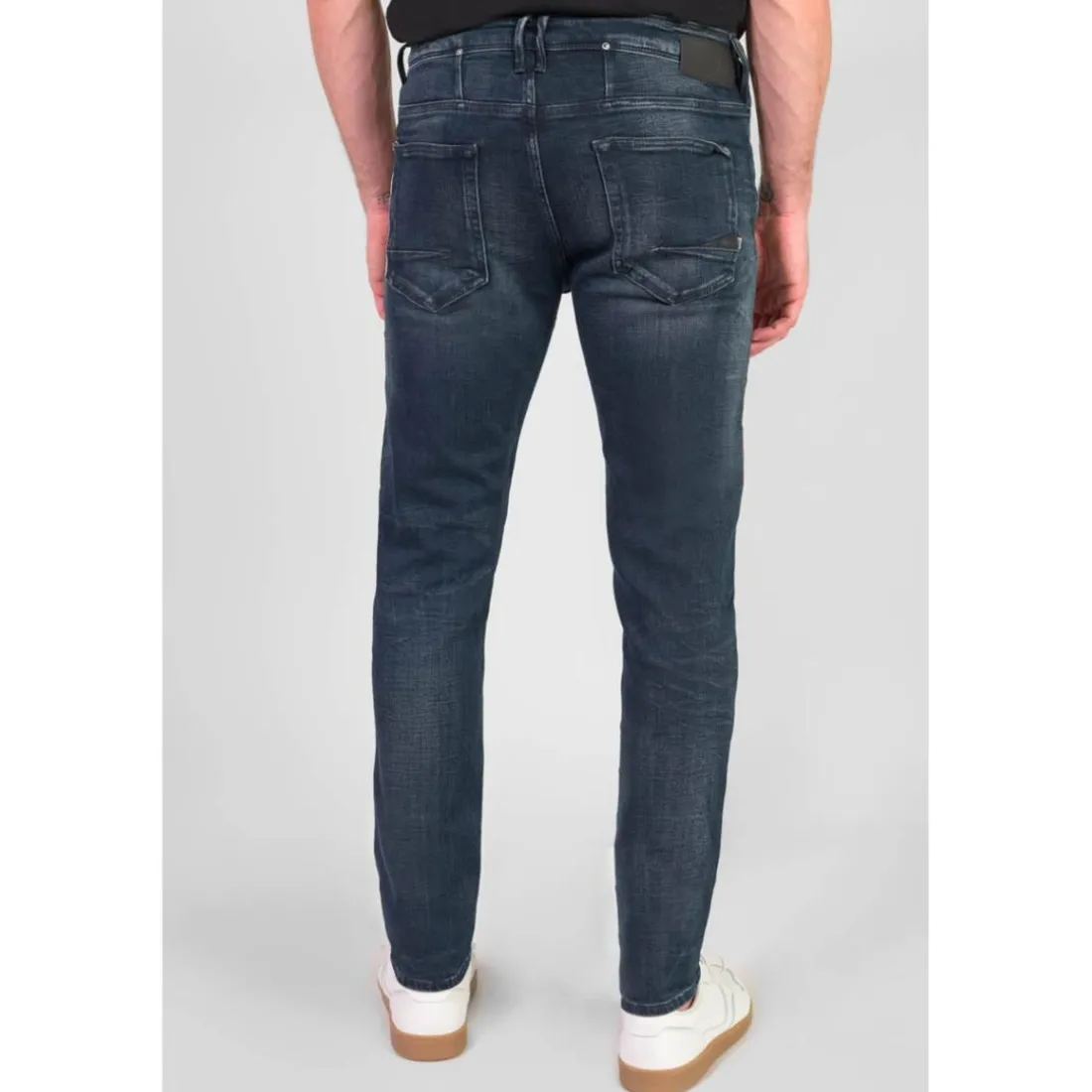 Jeans ajusté 600/17, longueur 34 bleu Karl en coton