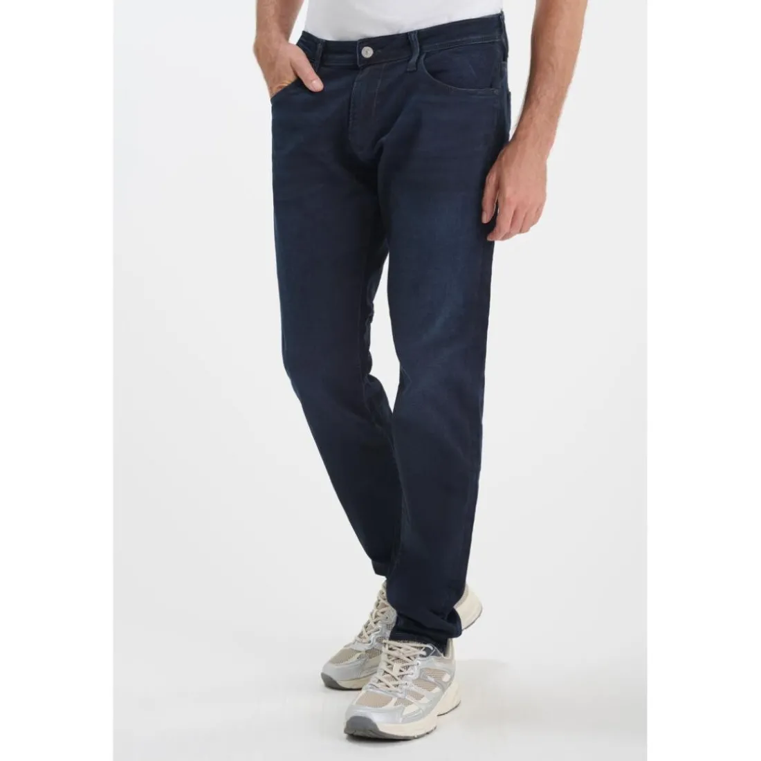 Jeans ajusté BLUE JOGG 700/11, longueur 34 bleu Leif en coton